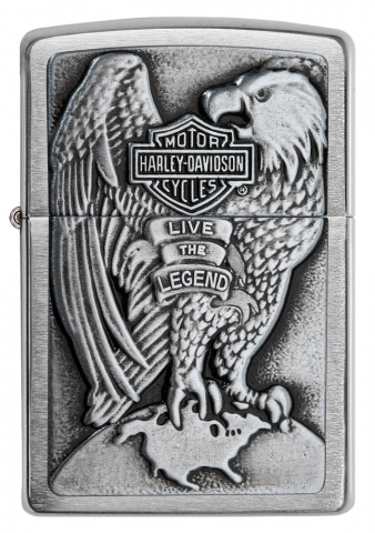Zippo 200HD.H231 鷹徽章 哈雷戴維森 Harley-DavidsonR Live The Legend Emblem