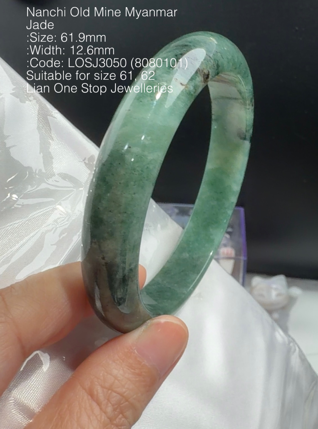 6.19cm Code: LOSJ3050 (8080101) Nanchi Old Mine Myanmar Jade