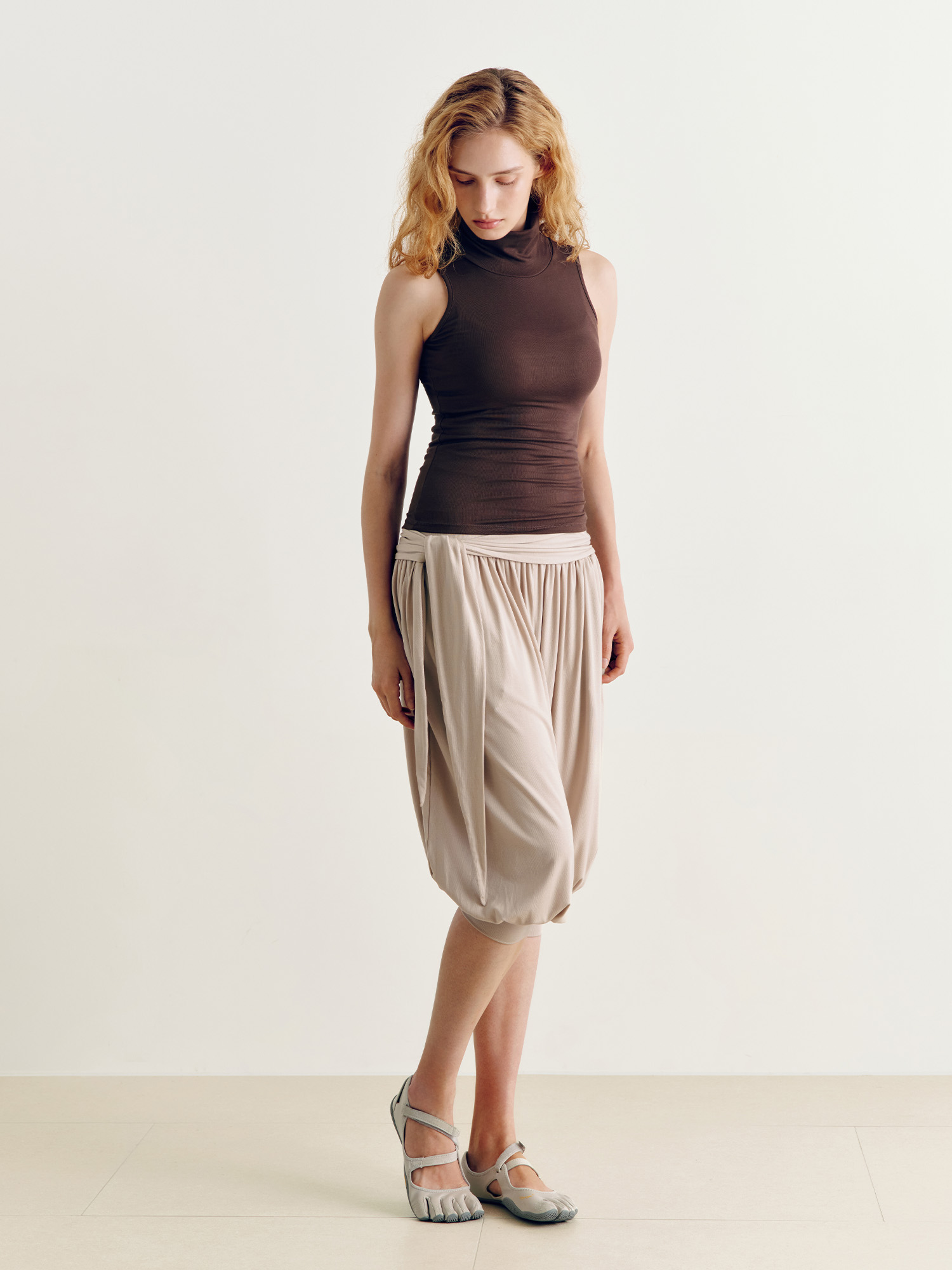 【燈籠七分褲】預購_Satva Tie Harem Pants by Conch