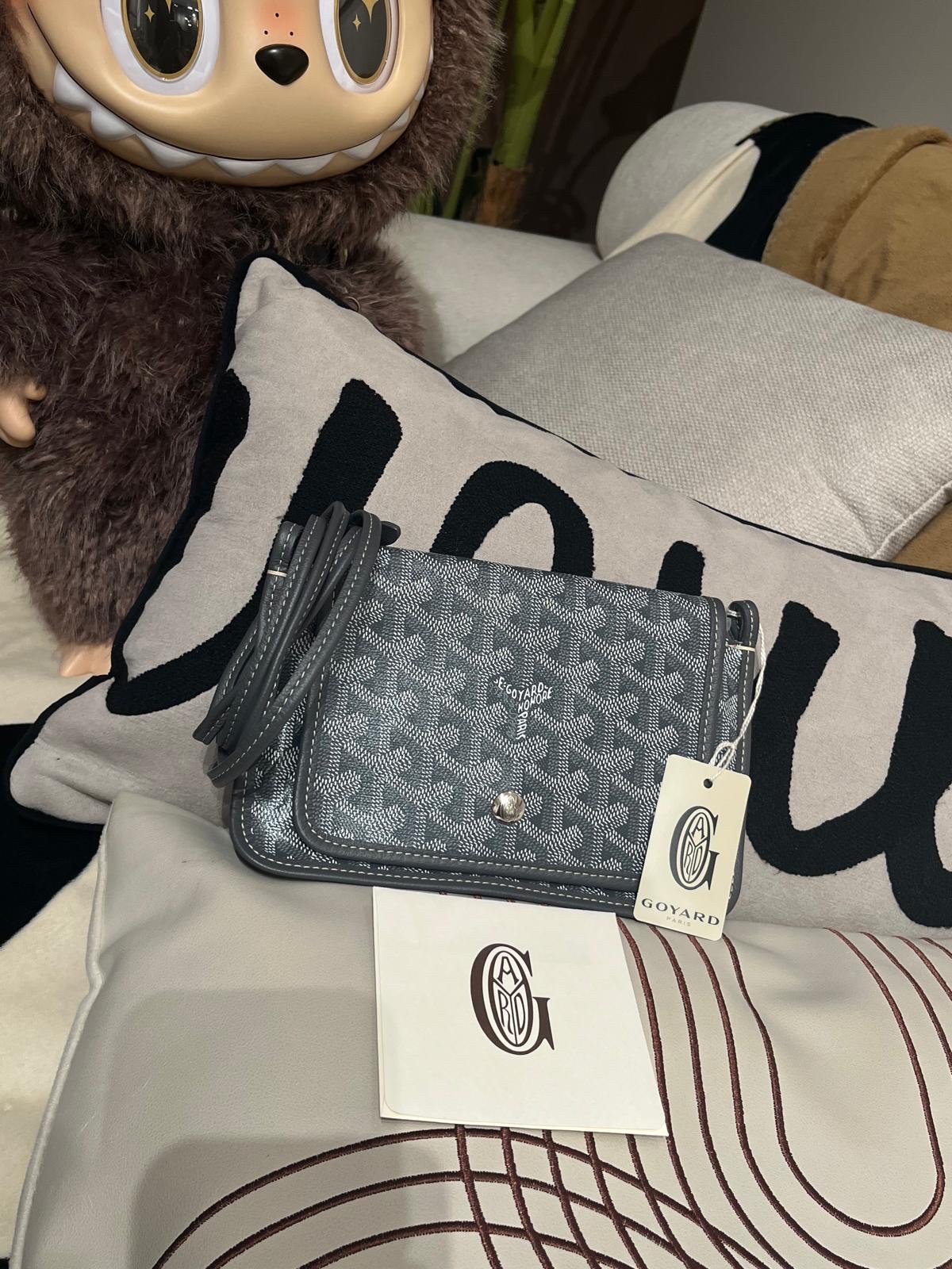 全新 Goyard plumet crossbody bag Grey 100%Authentic ,全新未使用品 ✅tap✅dust bag