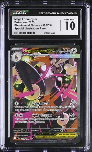CGC 10 Mega Lopunny EX Phantasmal Flames 128/094