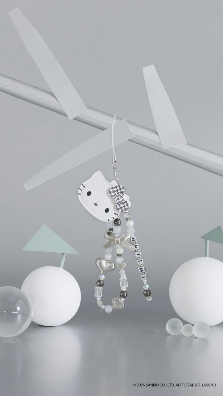【預購】Hello Kitty × BRILMY 鏡面串珠吊飾 日本雜誌附錄 隨身鏡 手機掛繩 2026 限定補貨