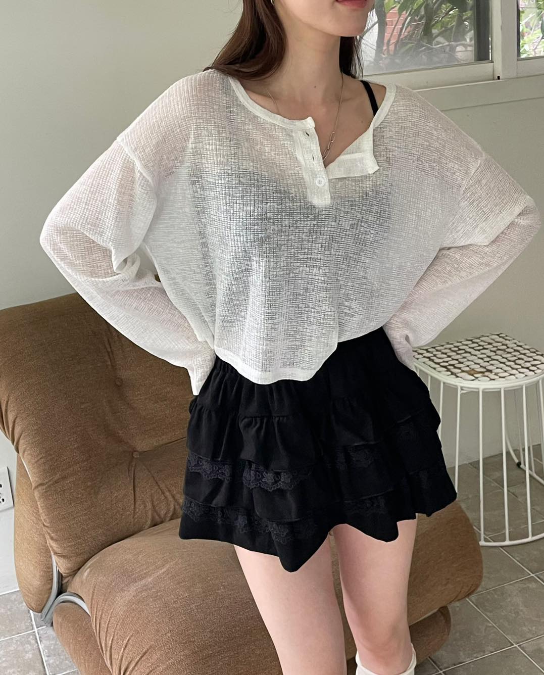 鬆身薄短cut Top