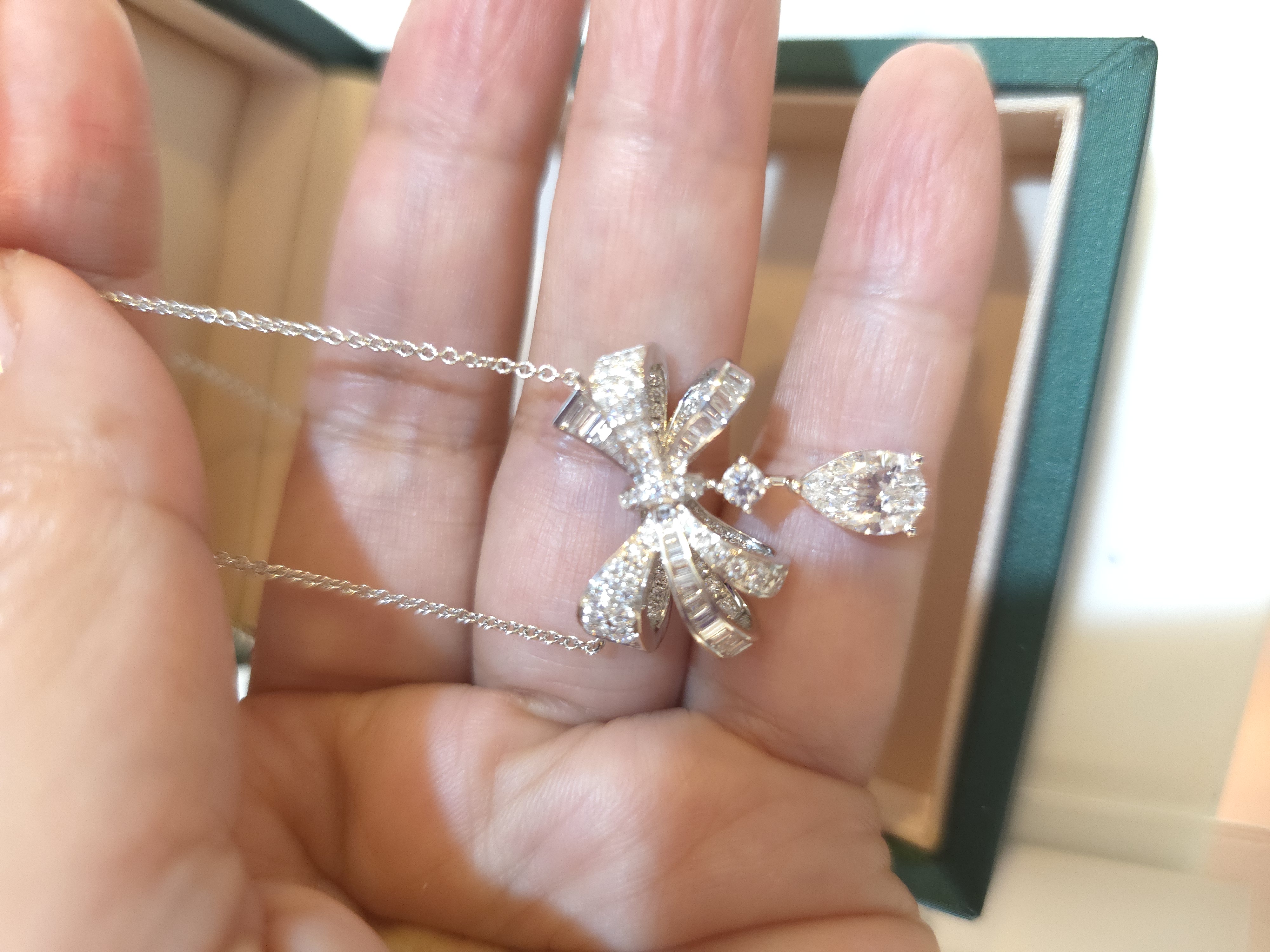 18K培育鑽石項鍊 D1.01 d1.107 E/VVS2