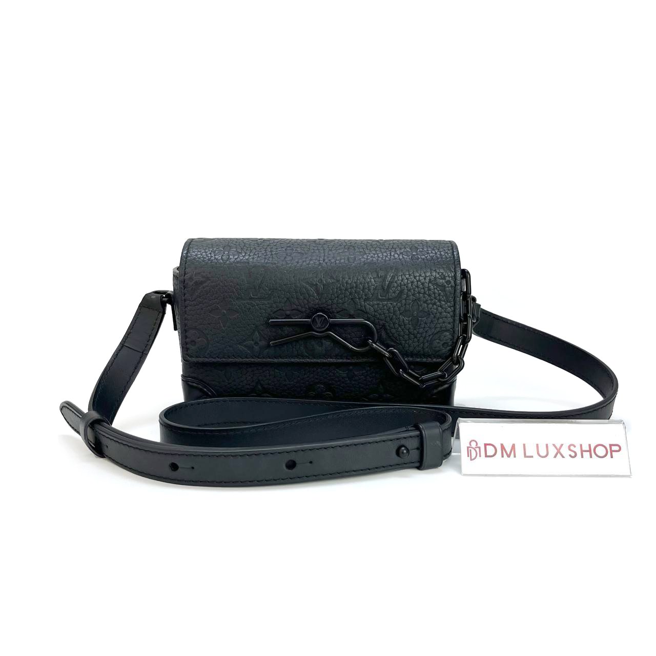 LV Black Taurillon Steamer Wearable Wallet