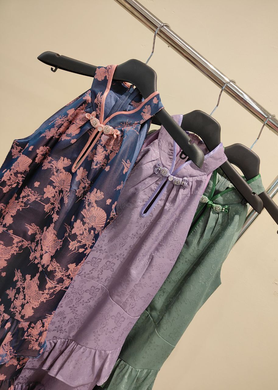 Cut in旗袍连身裙 2112