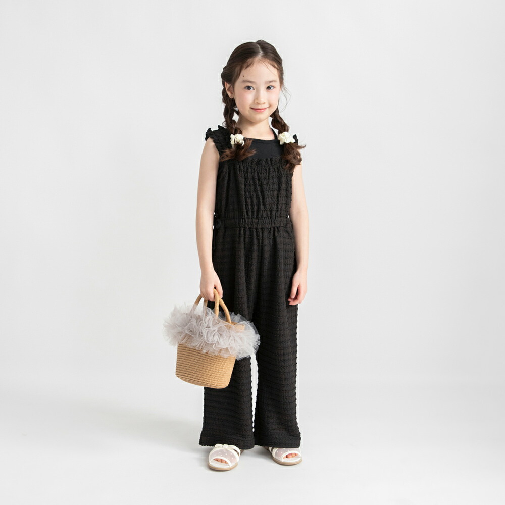 🆕【⭐訂購⭐】🇯🇵 日本直送 🌀女童提花連身褲 [2款選]🌀 [ELCA-0123][260414]