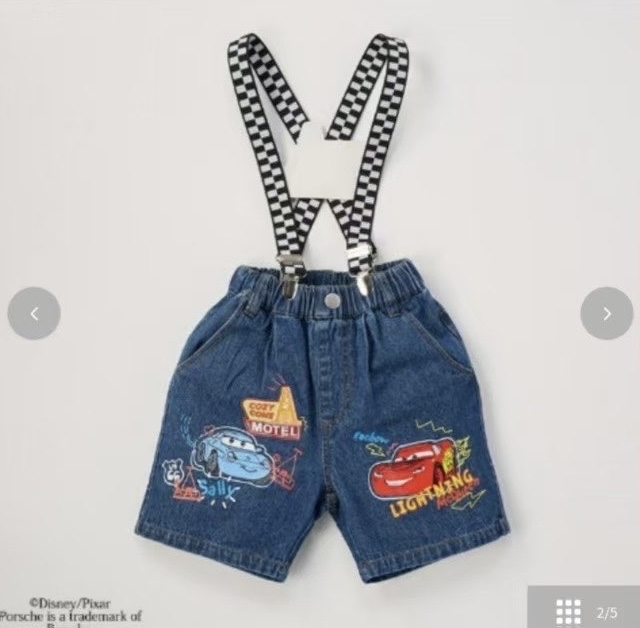 A0123 車王背帶短褲