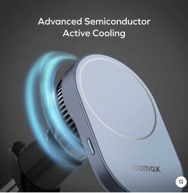 Momax 磁吸無線充電手機散熱器車載支架
