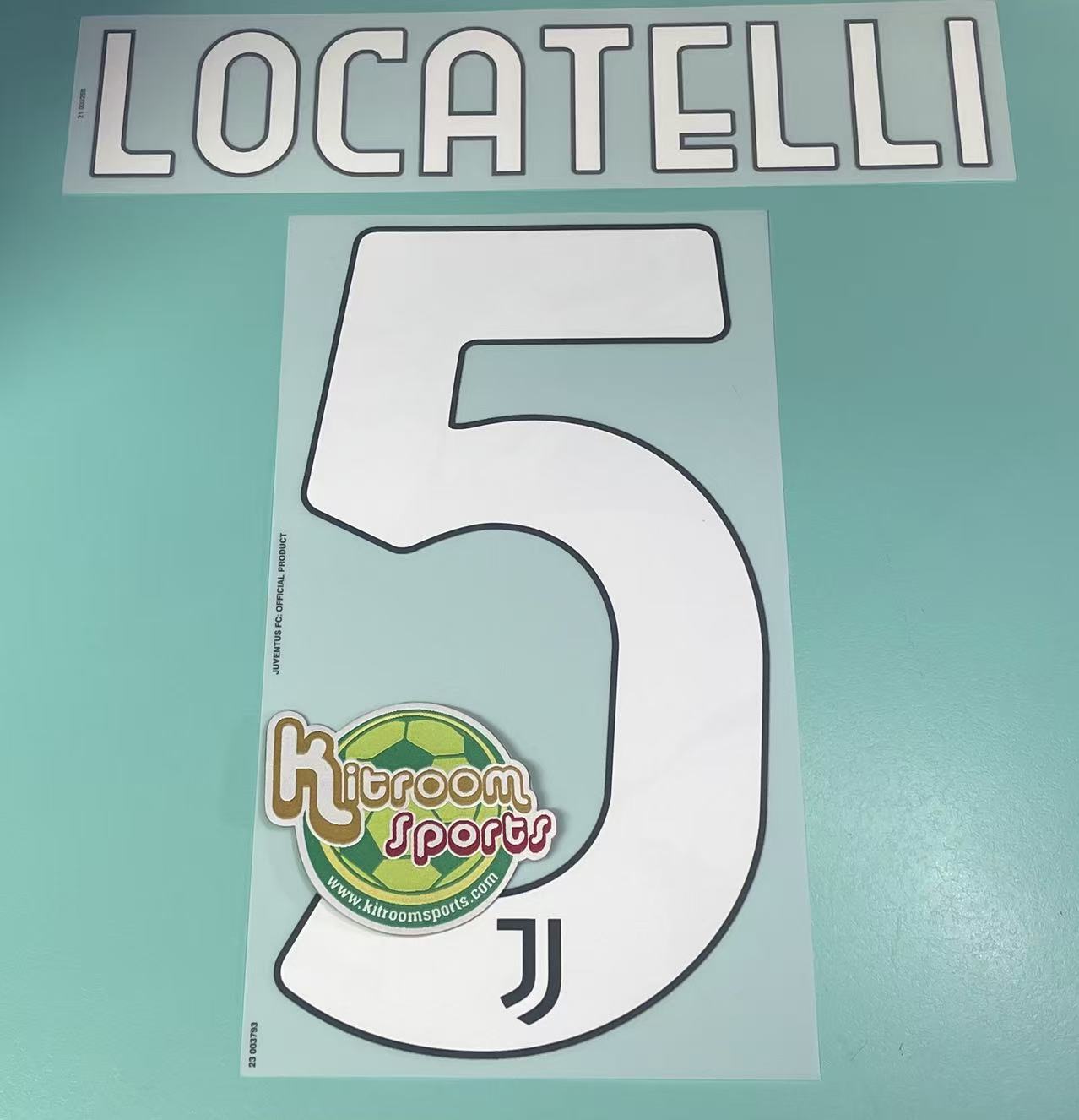 2023-24 Juventus 3RD Nameset #5 LOCATELLI