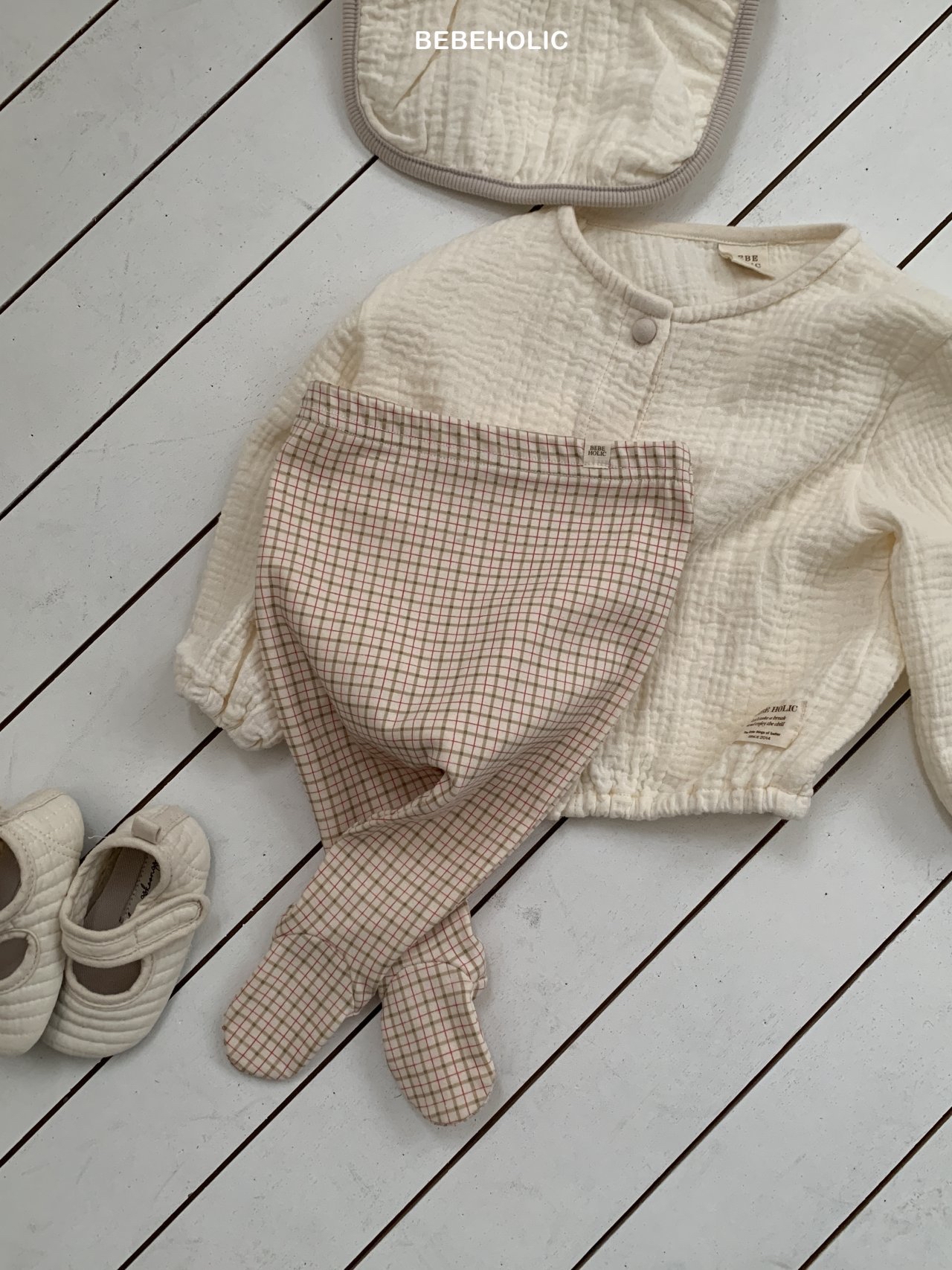 🌸預訂 韓國直送🌸🇰🇷BEBEHOLIC三色格紋包腳褲