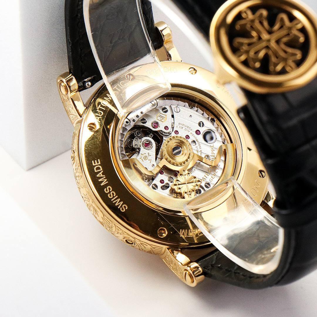 【铁划银钩 苍劲有力】高颜值新品 古朴。复古。精湛的工艺！ 年度最佳典藏之作——百达翡丽古典超级复杂多功能 万年历功能腕表 团队历时两年多精心设计，不计成本，敢为人先，力求完美，克服重重难关，突破多层技术瓶颈，机芯型号为CH 29-535 升级版，质量稳定！【表带】经典意大利小牛皮表带，纹路清晰，质感好。搭配圈市面最顶级的百达翡丽灯笼表扣，通用原装无压力。 优雅的Calatrava雕花表壳极具个性，42毫米的表径适配大众男性手寸，与专柜一致，非常商务可亦休闲。