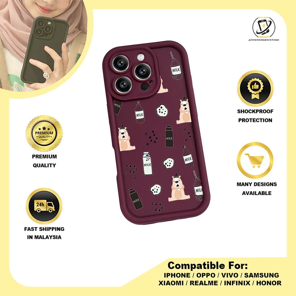 TPU DESIGN CASE PHONE FOR OPPO - DESIGN MILK