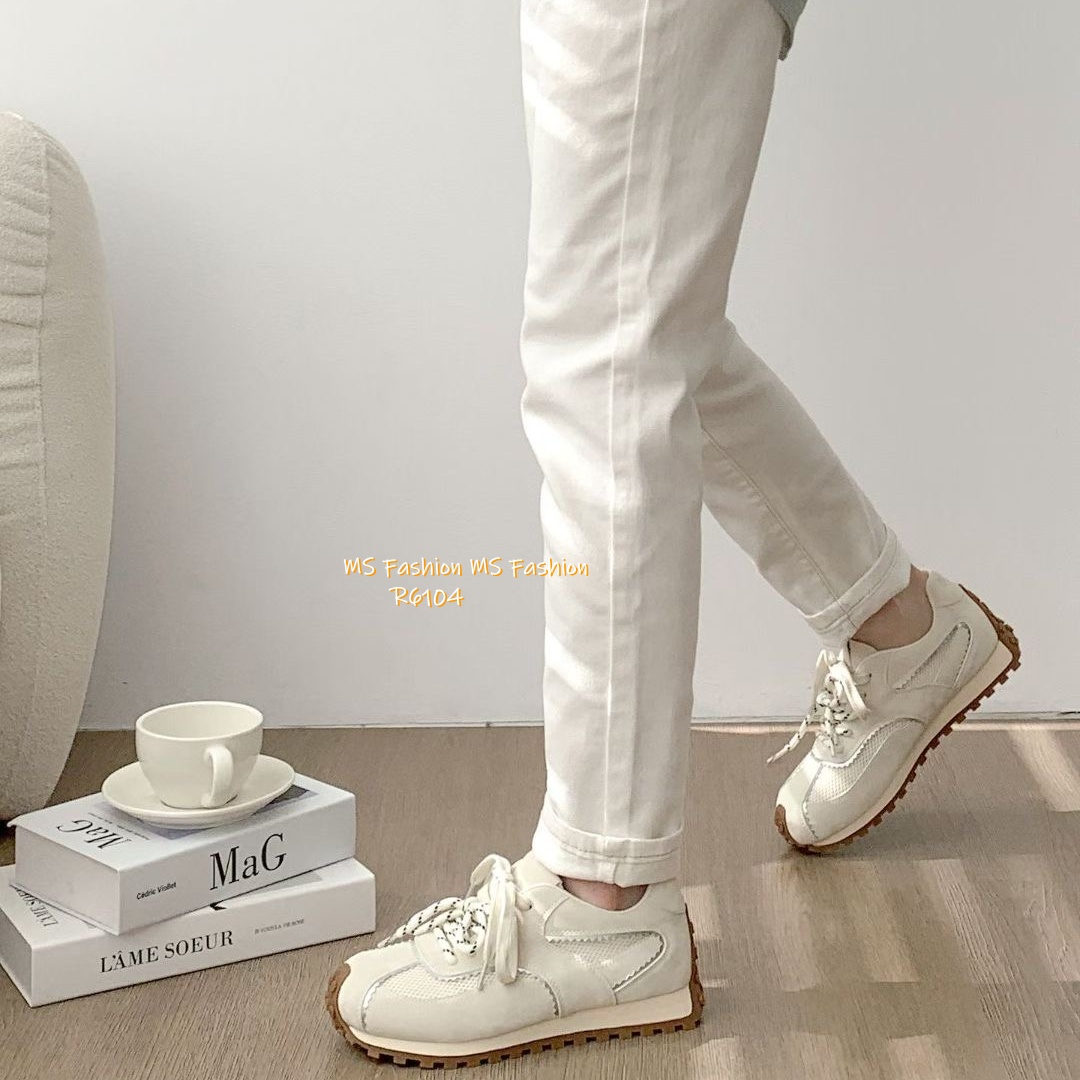 R6104 韓國🇰🇷真皮拼網料Sneakers
