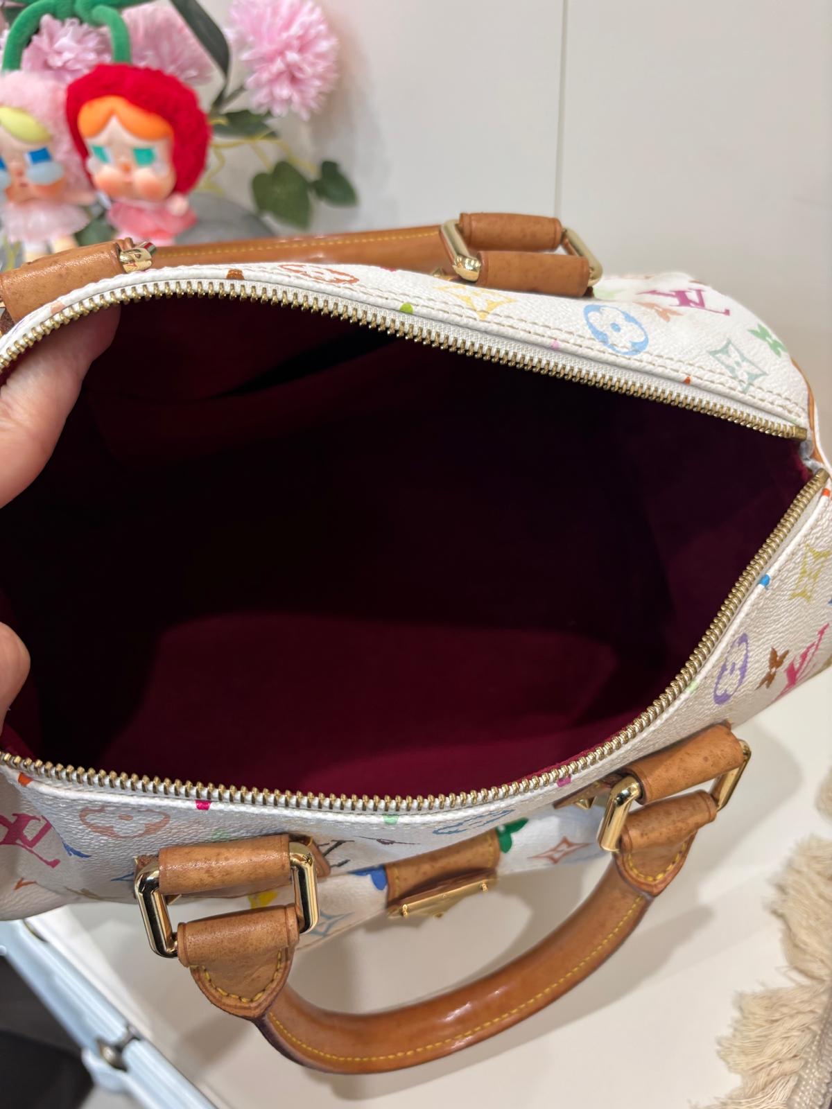 Lv speedy 30 限量版村上隆 100%Authentic ,88%new ✅dust bag