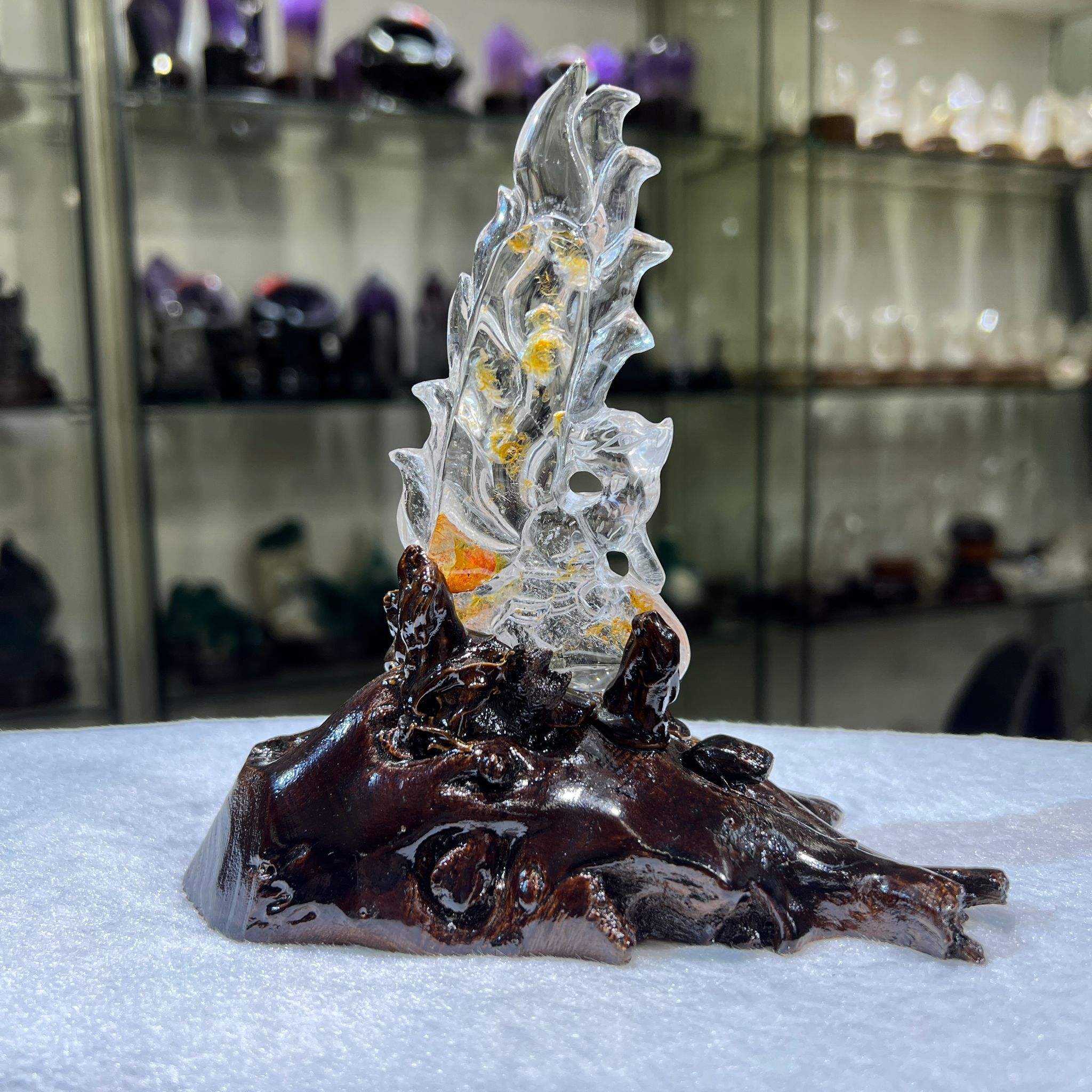 白水晶九尾狐 (連座) #5