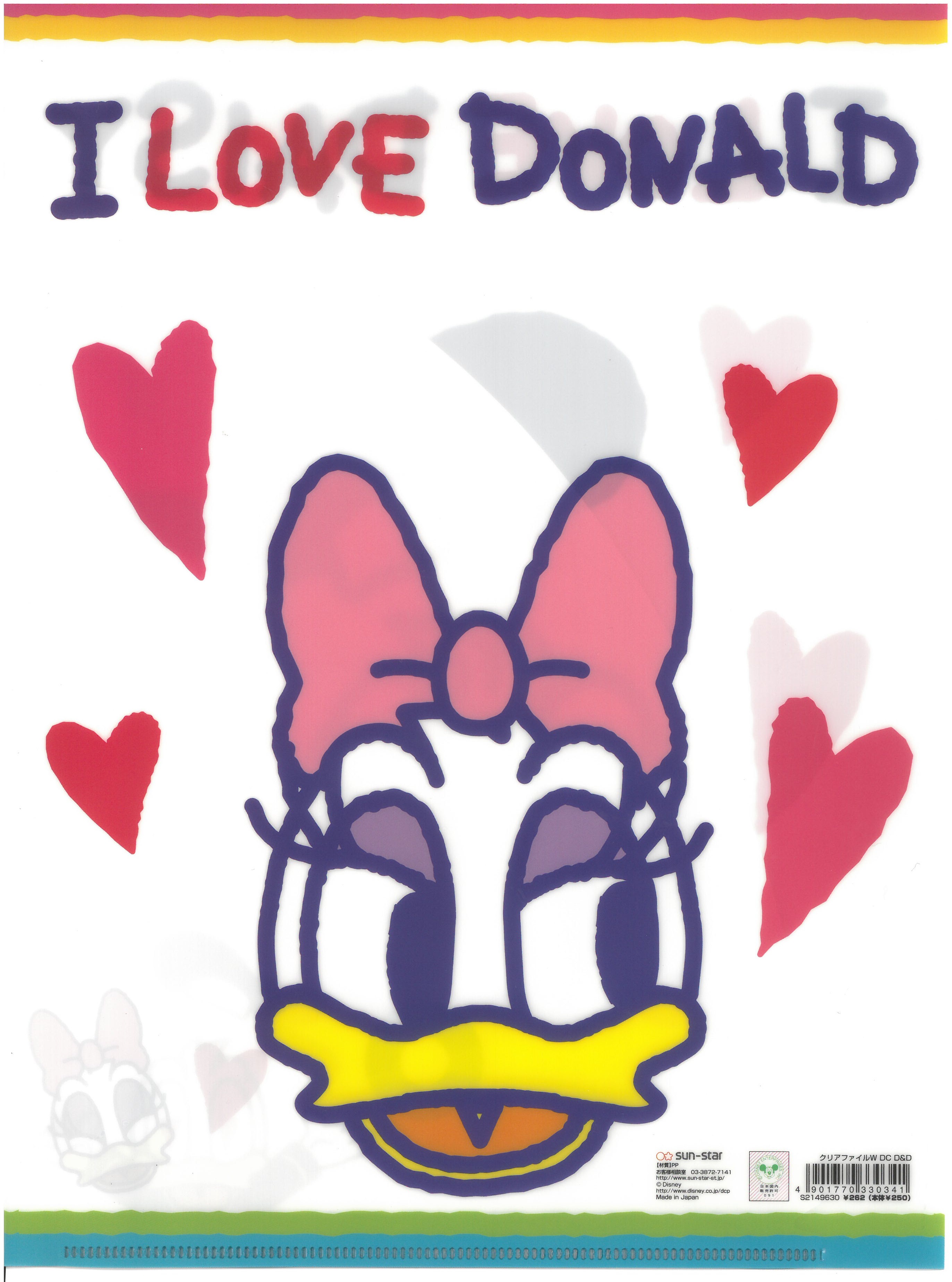 Donald And Daisy Duck 唐老鴨與黛絲 A4雙開文件夾  (S2149630)