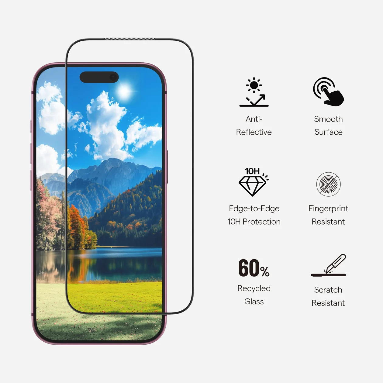 GUAN  抗反射高清貼 For iPhone 