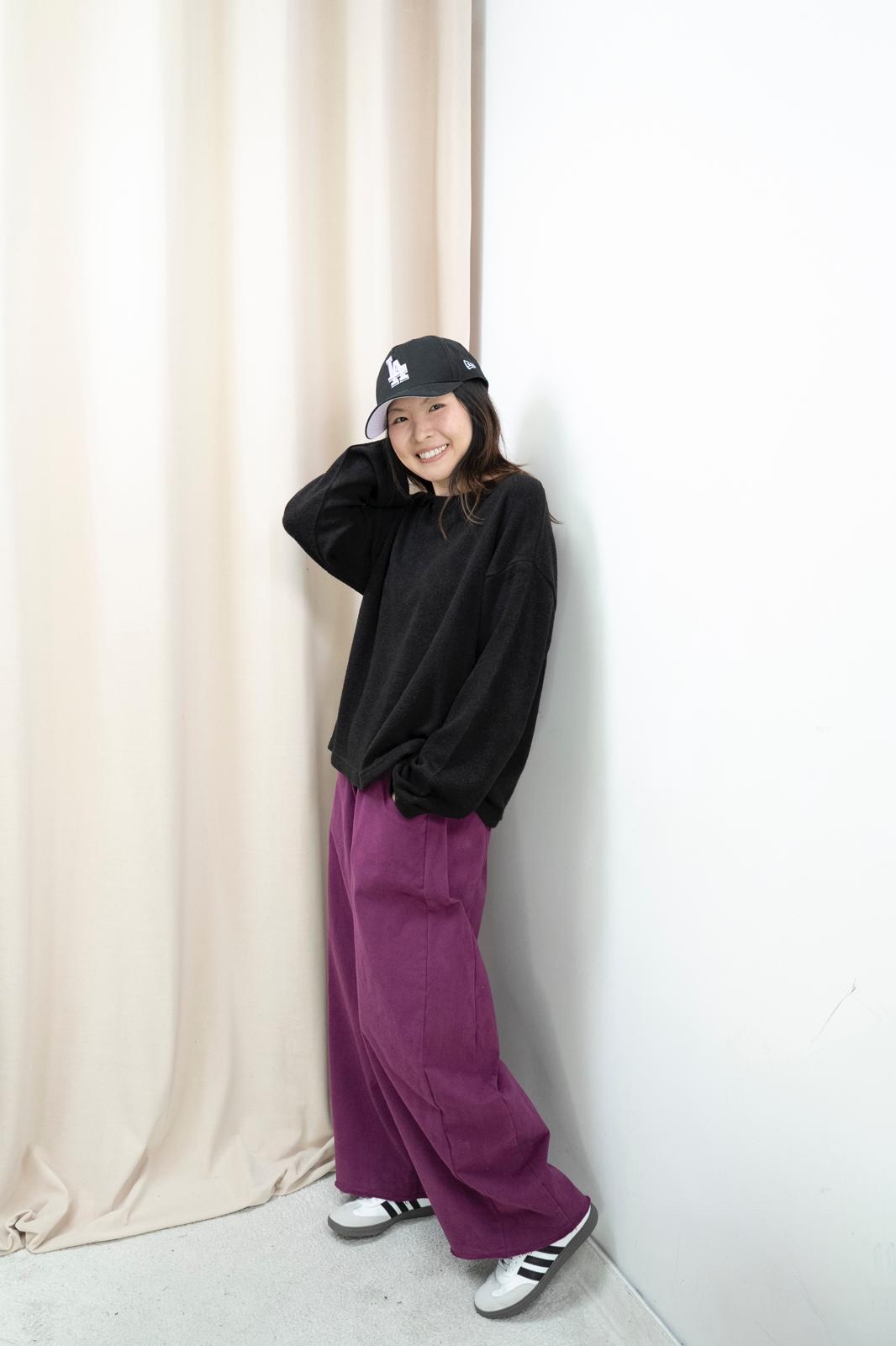 加絨靚版型不修邊休閒褲（5色）