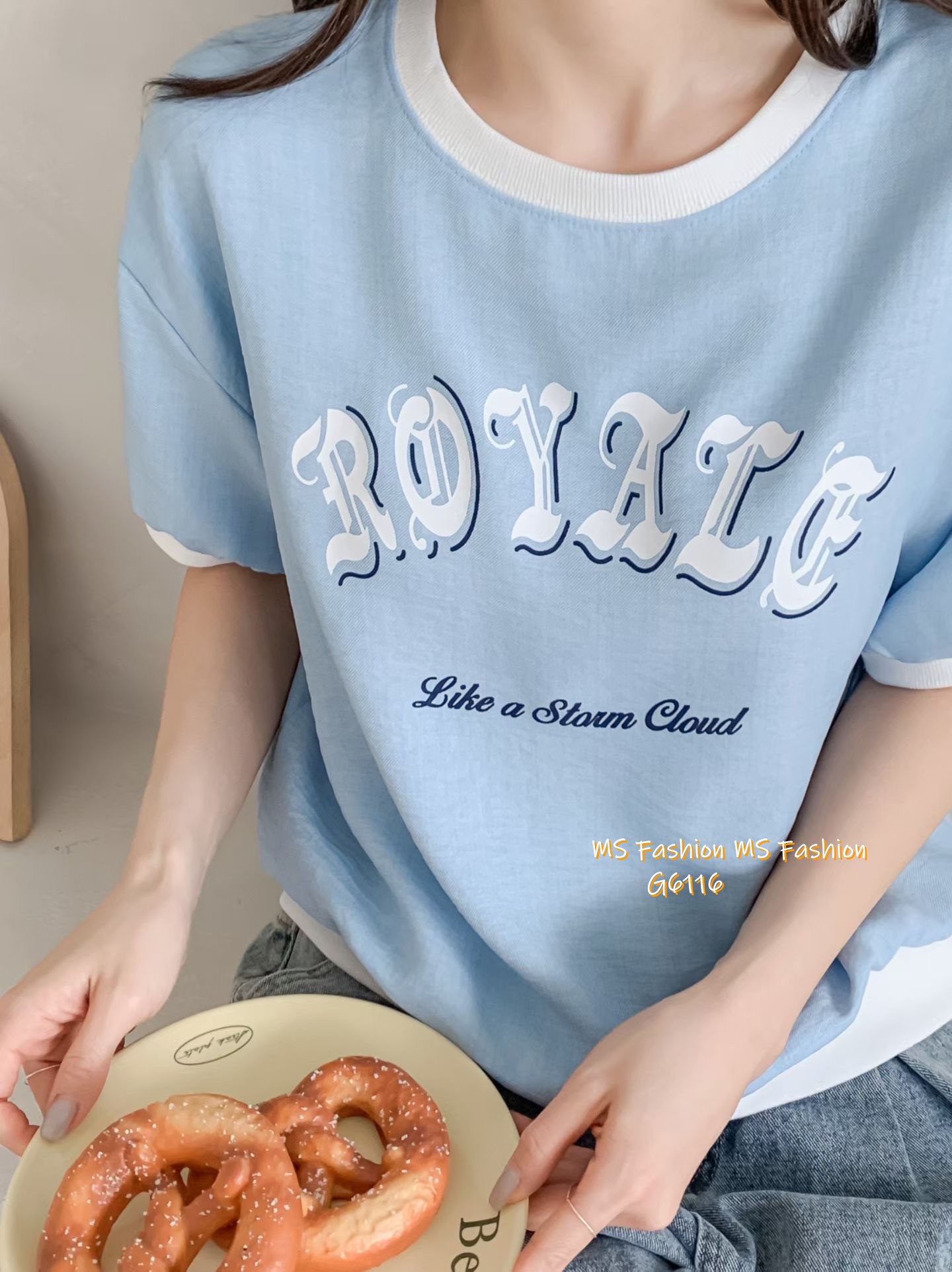 G6116 韓國🇰🇷拼邊字母top