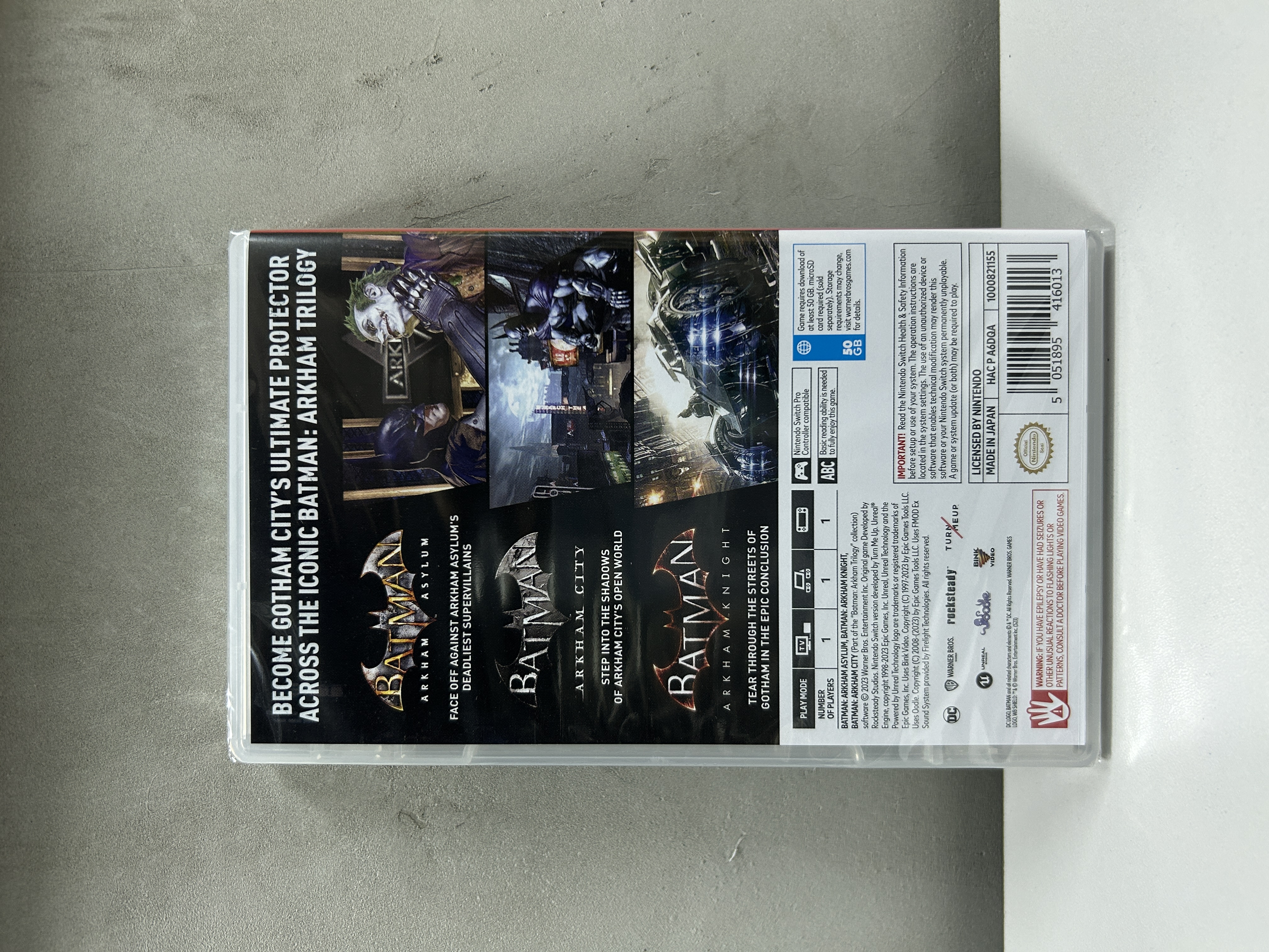 【香港行貨】Nintendo Switch 蝙蝠俠:阿卡漢三部曲 Batman: Arkham Trilogy (Asia Ver.)