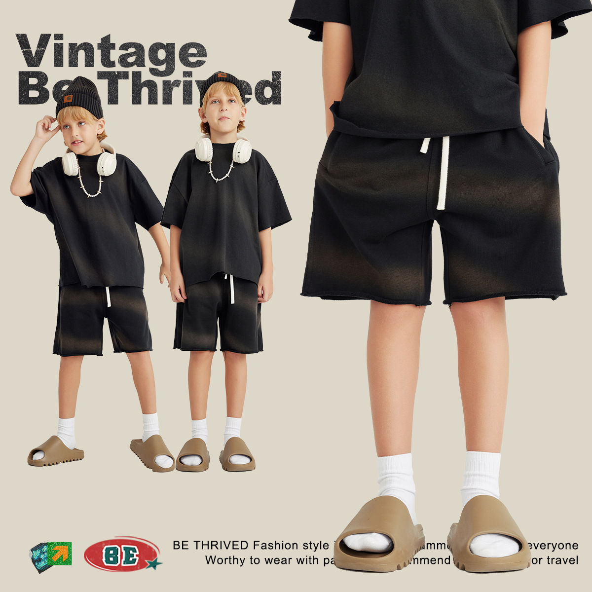  $88件.2件起 $80件.🏀✨ BE THRIVED 漸變休閒短褲 ✨🏀