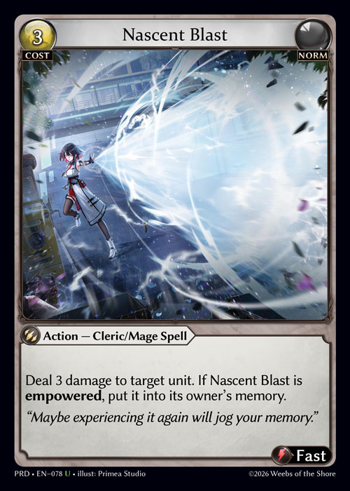 Nascent Blast / PRD-078 (U)