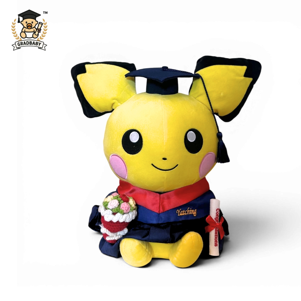 皮丘科技大學畢業公仔可加名 Pichu HKUST畢業禮物公仔 正版香港現貨 Gradbaby 