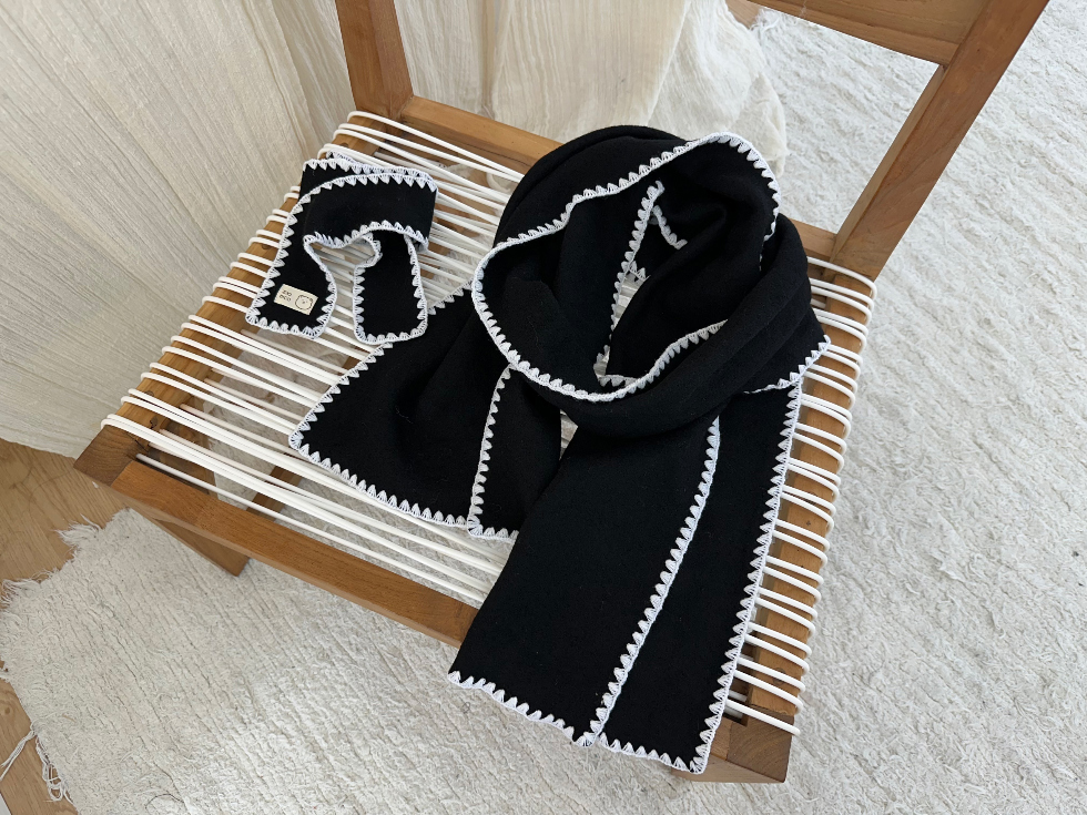 🇰🇷100% 純羊毛冬季暖心圍巾 (主人與毛孩親子組)