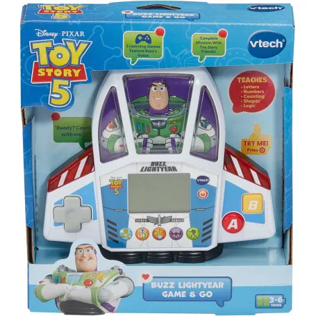 VTech Toy Story 5 Buzz Lightyear Game & Go 巴斯光年互動學習遊戲機｜Disney Pixar 英文益智電子玩具
