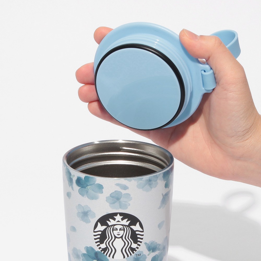 【第二彈】《日本🇯🇵 STARBUCKS 2026 Sakura🌸櫻花杯限定系列》粉藍掛繩不鏽鋼保溫杯 355ml