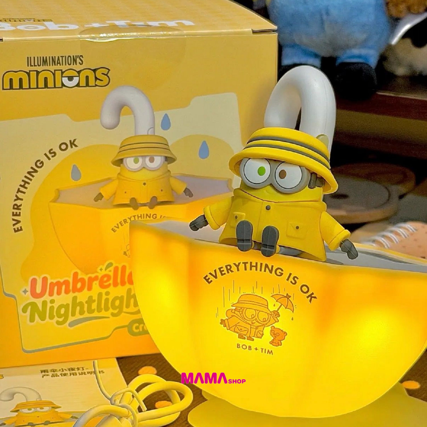 Emie x Minions 雨傘造型無線小夜燈