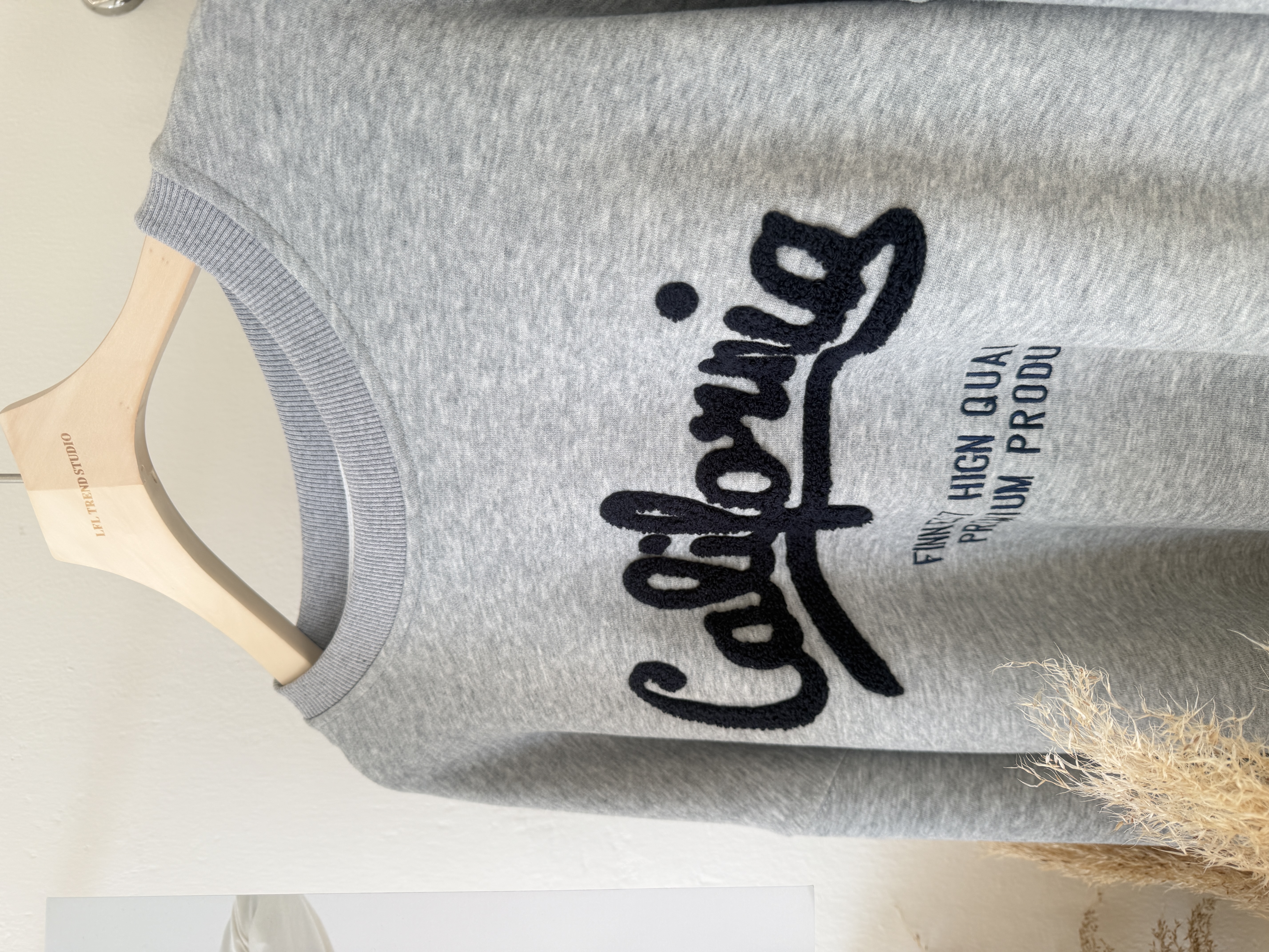 6713 韩系毛绒字母卫衣