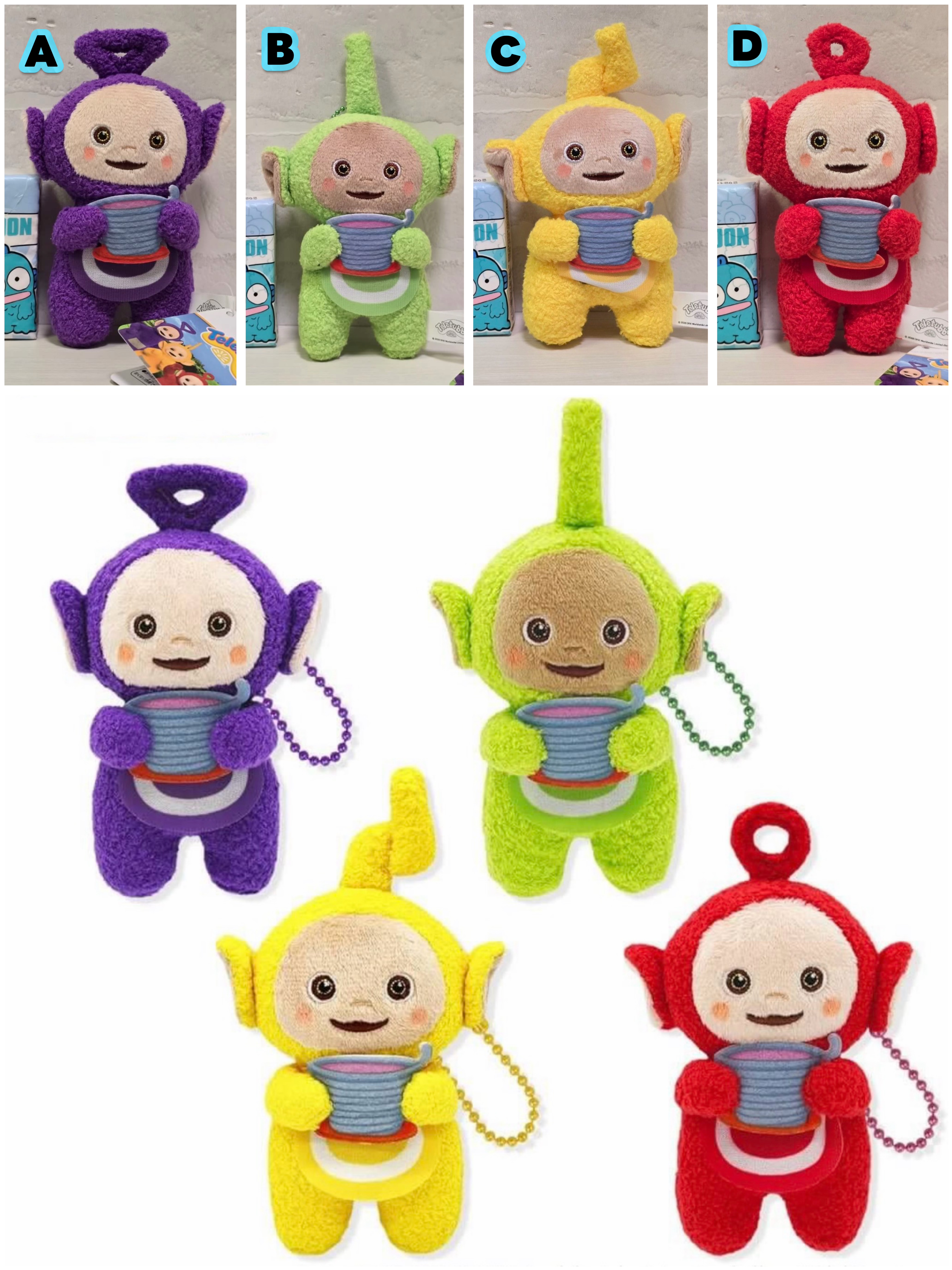 ☆現貨☆日本直送Tubby Custard Teletubbies天線得得B公仔吊飾