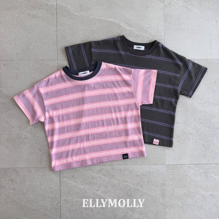 Ellymolly | stripe T( Navy size 19 Adult size)