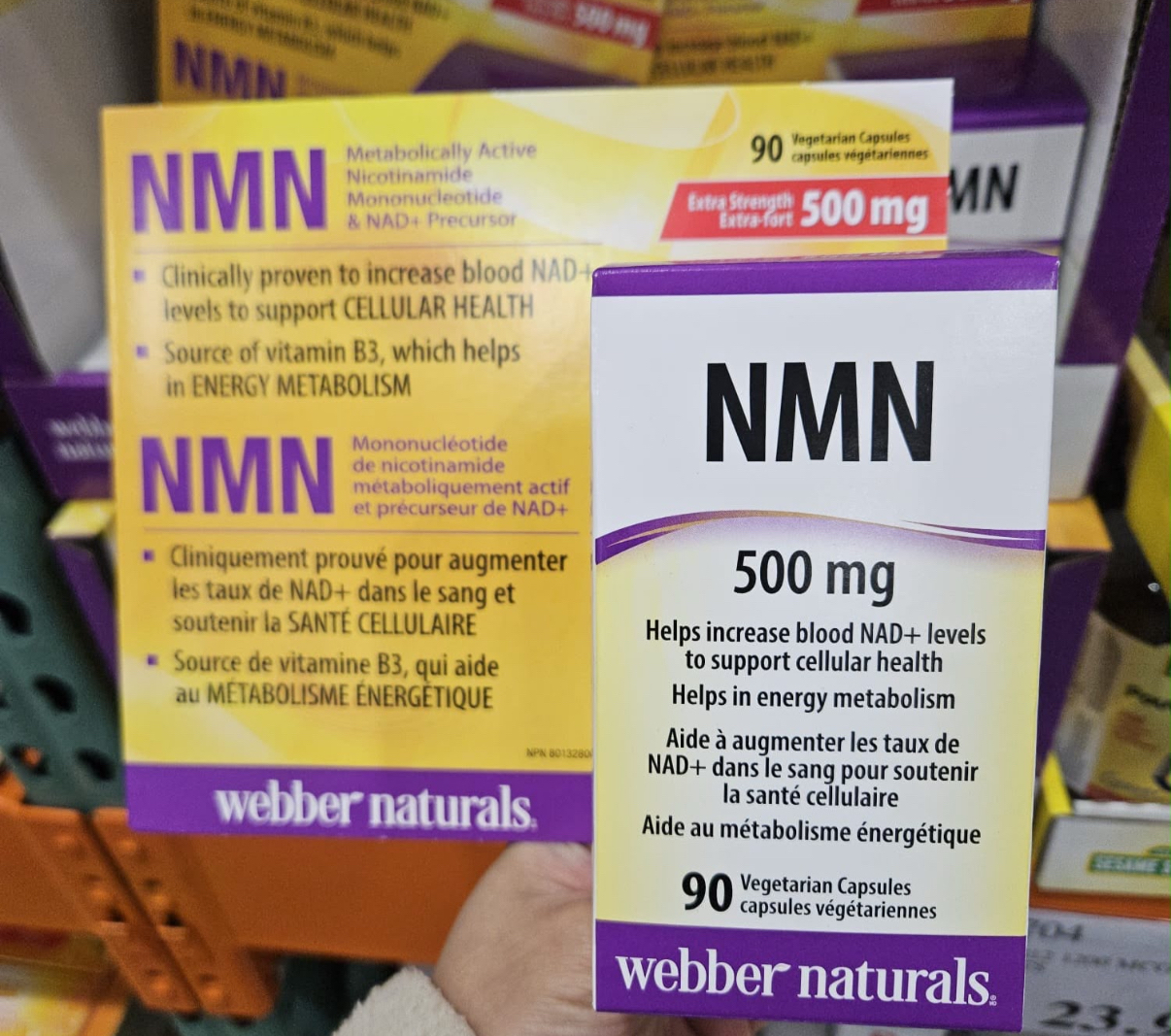 加拿大直送 Webber naturals NMN 500毫克 30粒素食膠囊 
