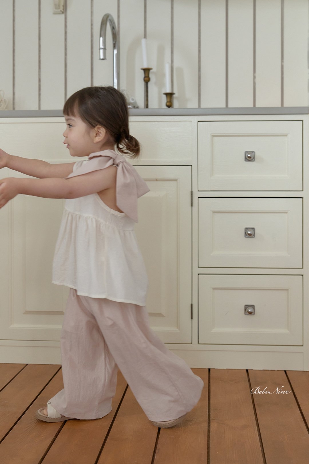 ☀️預訂 韓國直送☀️🇰🇷Bebenine三色寬鬆純棉闊腳長褲