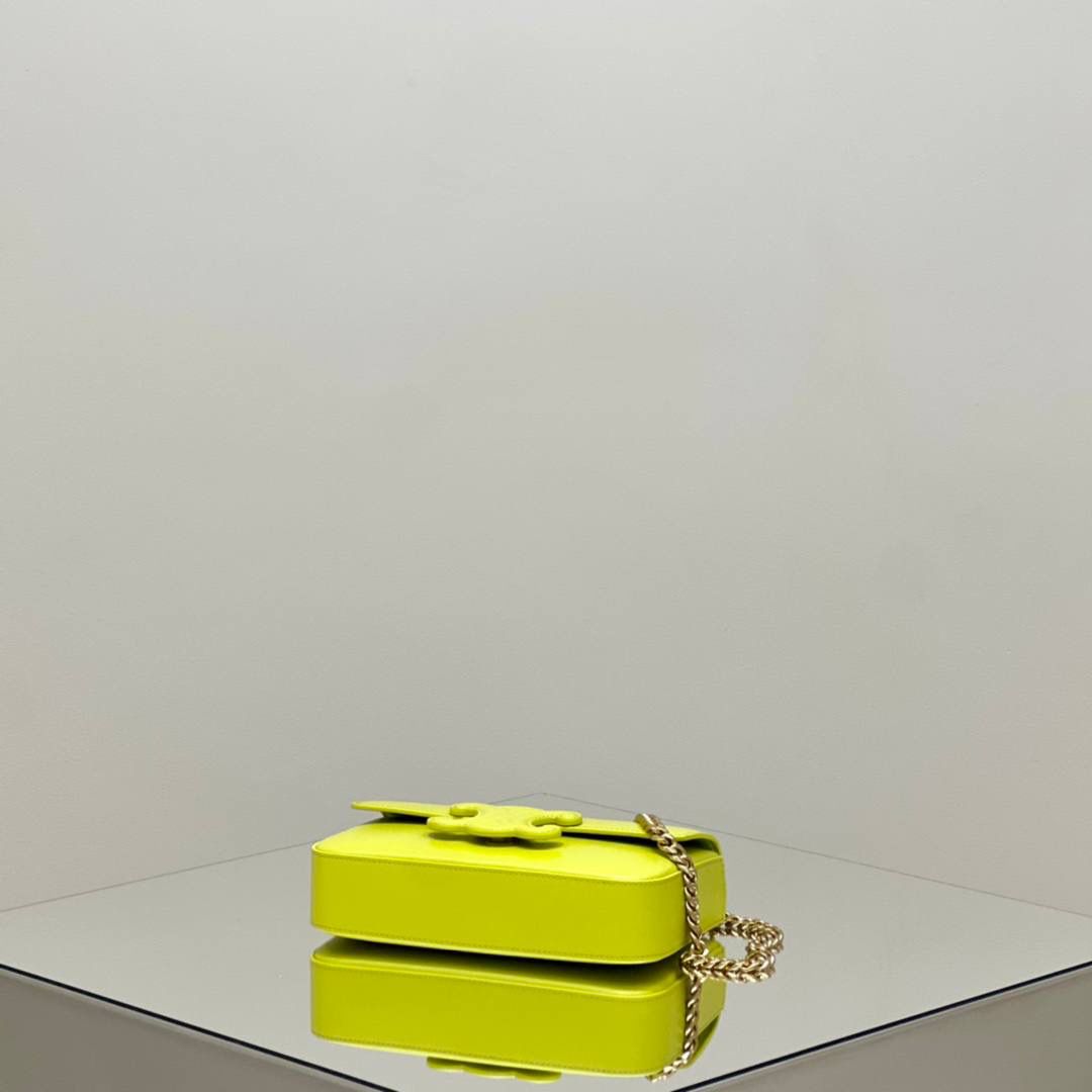 🔥大货实拍图 𝗖𝗘𝗟𝗜𝗡𝗘 ♥ 𝗧𝗥𝗜𝗢𝗠𝗣𝗛𝗘浮雕腋下包 型号：199243 尺寸：20.5*11.5*4cm