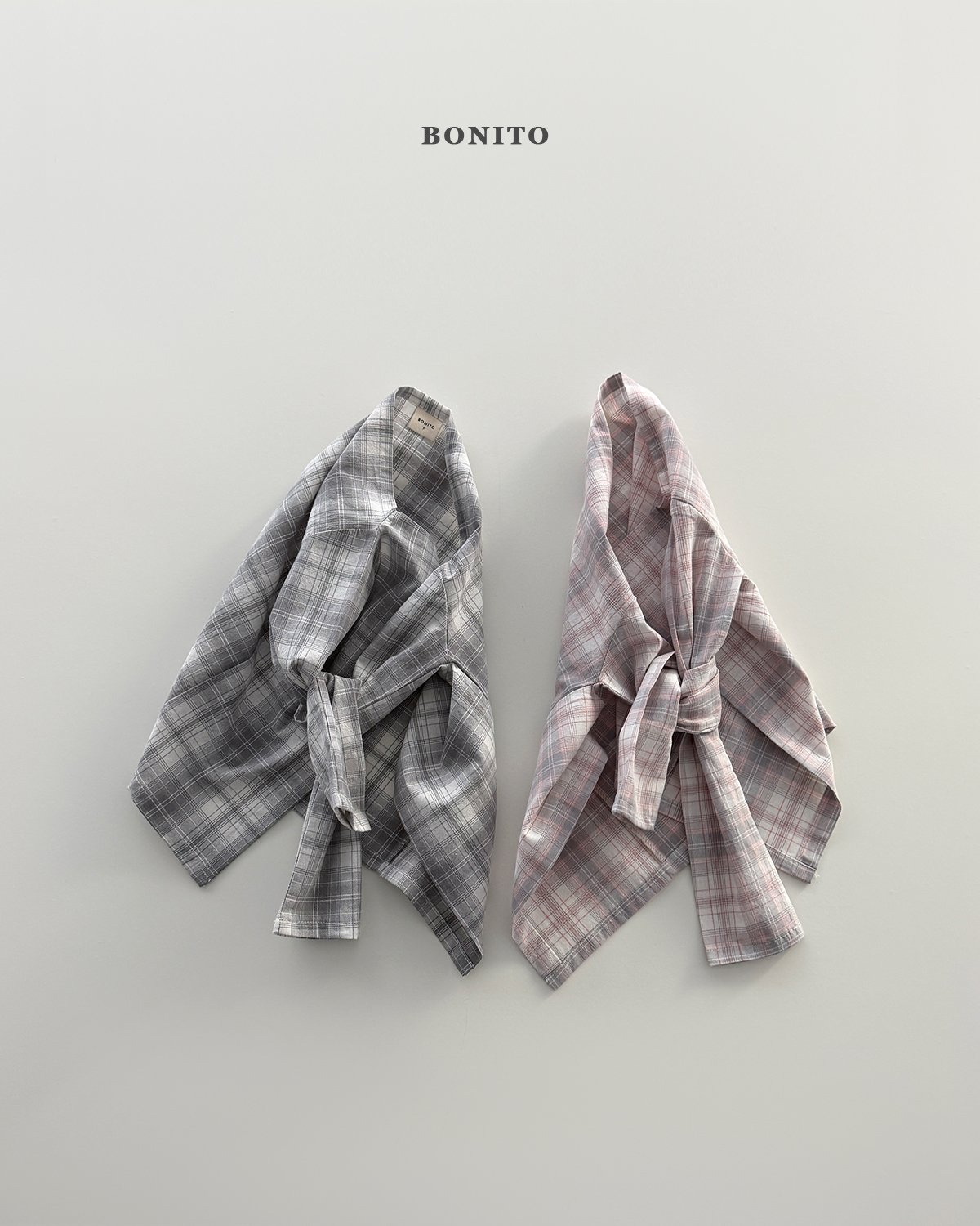 Bonito | Chec Shawl (Pink/Grey free size )