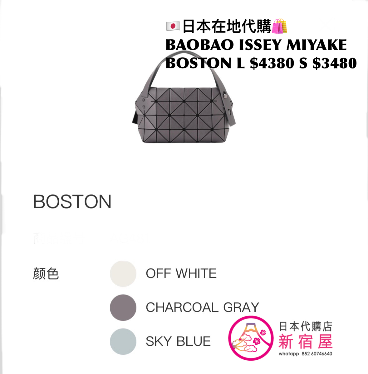 BAOBAO ISSEY MIYAKE BOSTON L/S
