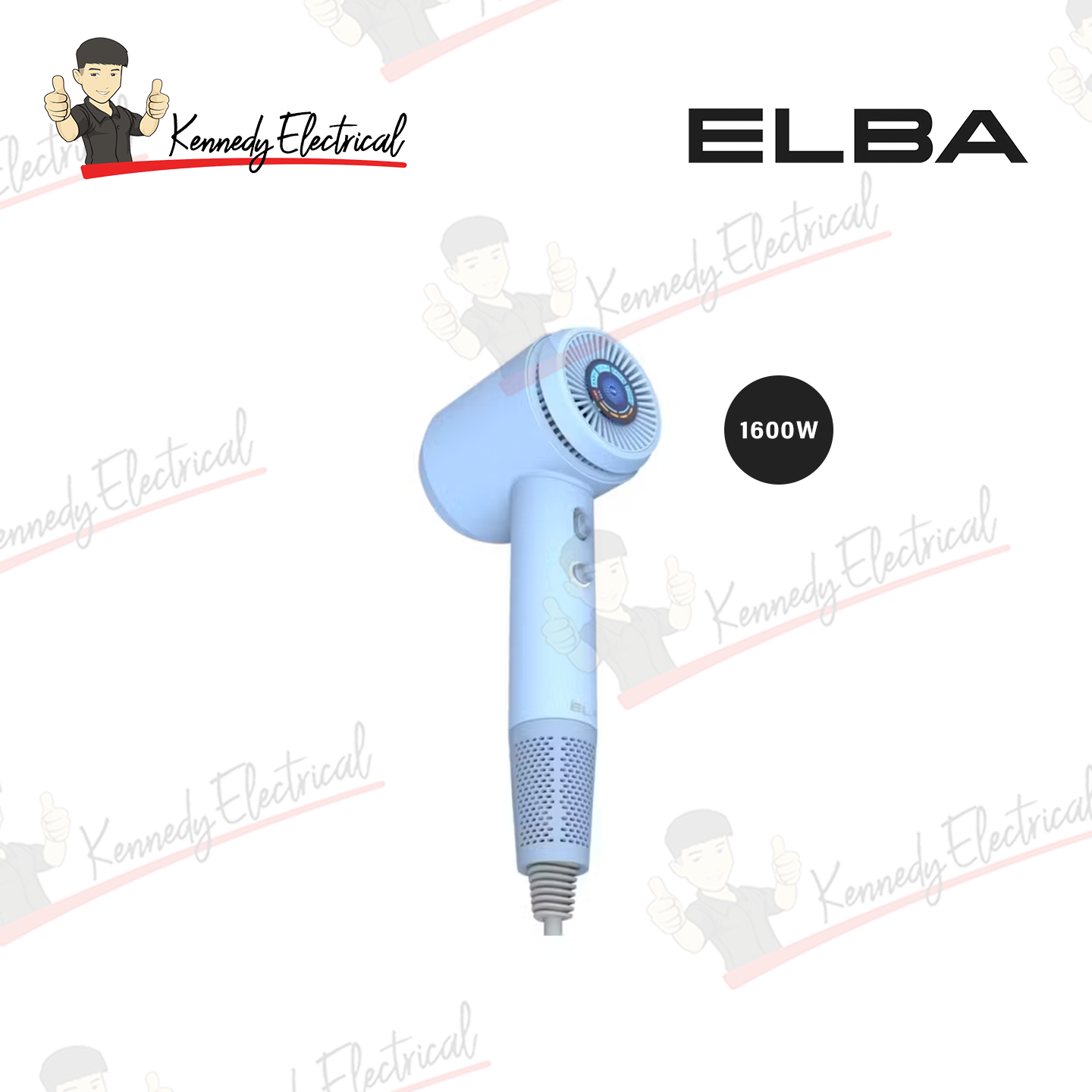 Elba 1600W Airlux Dc Motor Hair Dryer (Candy Blue) EHD-Q4643D(BL)