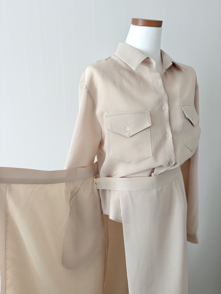 The Colette Wrap Set (Light Beige)