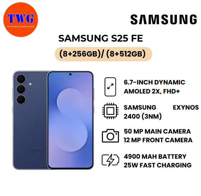 Samsung galaxy S25 FE 512GB 100% original malaysia BRAND NEW