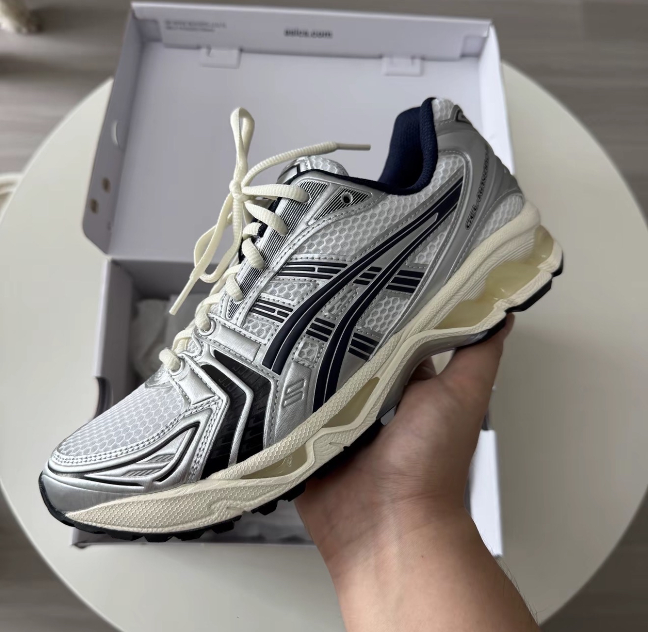 1203A961-100 JJJJound x Asics Gel-Kayano 14  White Black 1203A961-100