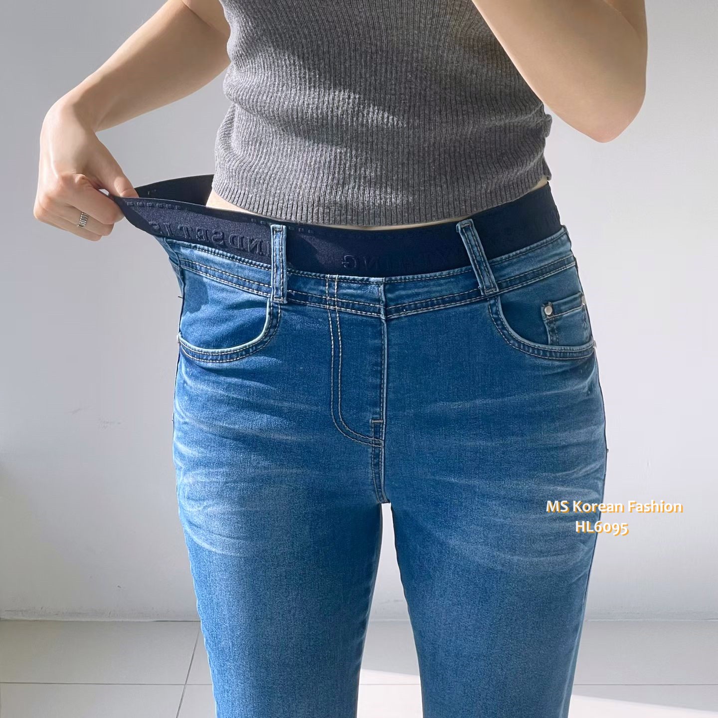 HL6095 韓國🌼Howluk牛奶面料全橡筋喇叭牛