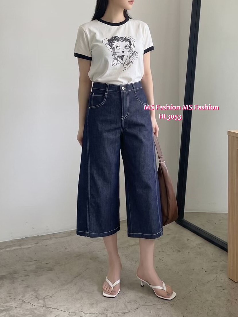 HL3053 韓國🌼Howluk不易褪色七分闊褲