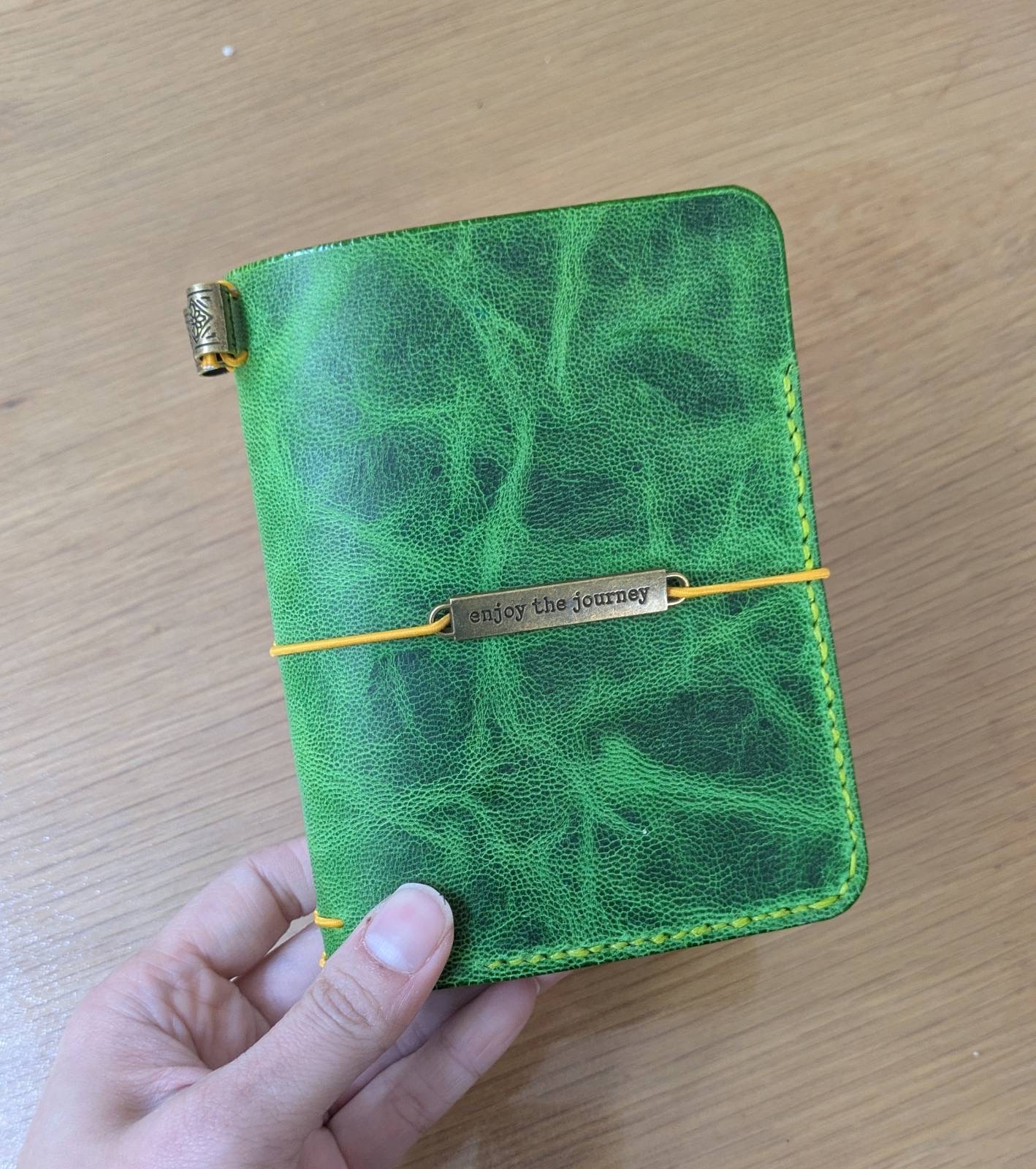 The Traveler’s Duo-Tone Hand-stitched Journal 