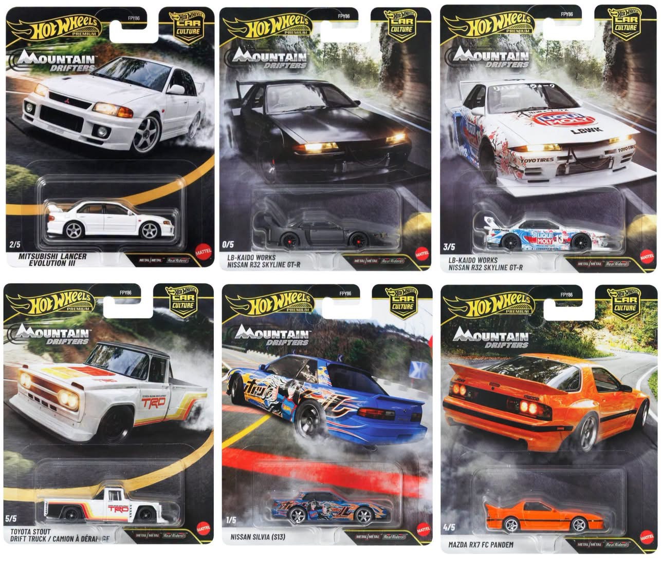 預訂 Pre Order - Hot Wheels Premium Mountain Drifters 2027 Mix 1A
