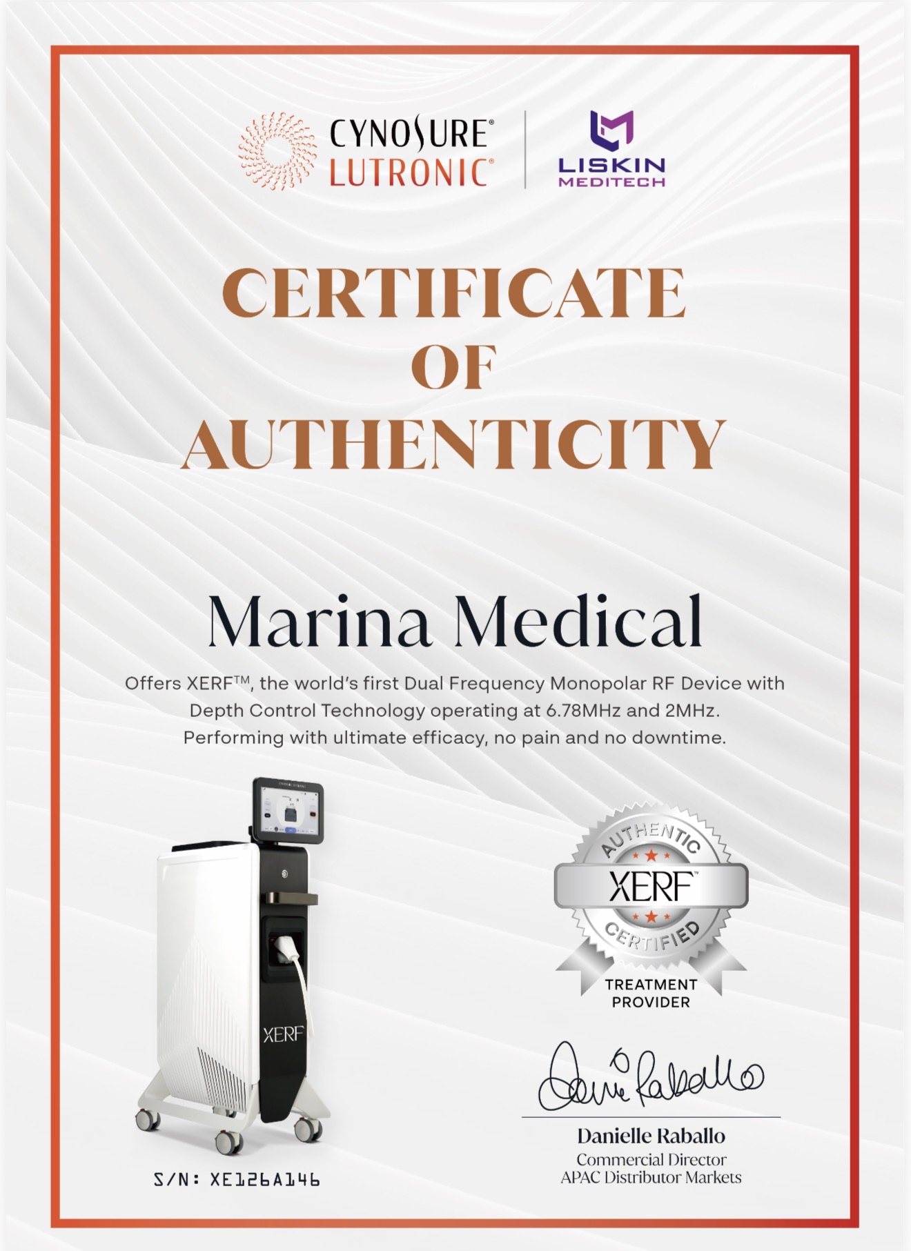 XERF Dual-Frequency RF Skin Tightening Treatment 雙頻電波拉皮服務
