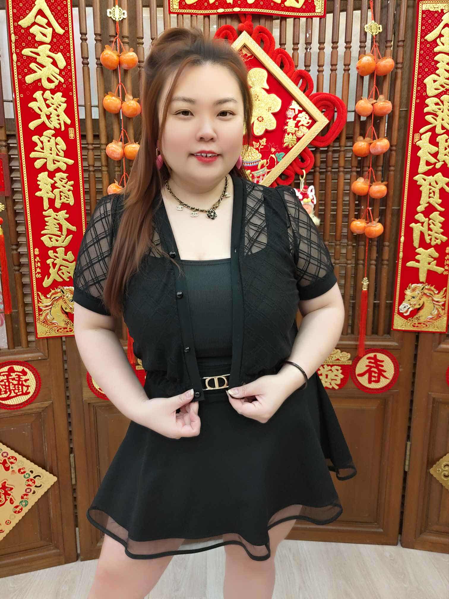 DBD11 TW#3569 格纹网纱短袖外套